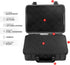 MOOCY 10" Small Hard Case with Foam Insert, Watertight Padded Case for Protecting Pistol, Microphone, and Camera