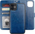 Bocasal Wallet Case for iPhone 11 with Card Holder, PU Leather Magnetic Detachable Kickstand, Shockproof Wrist Strap,