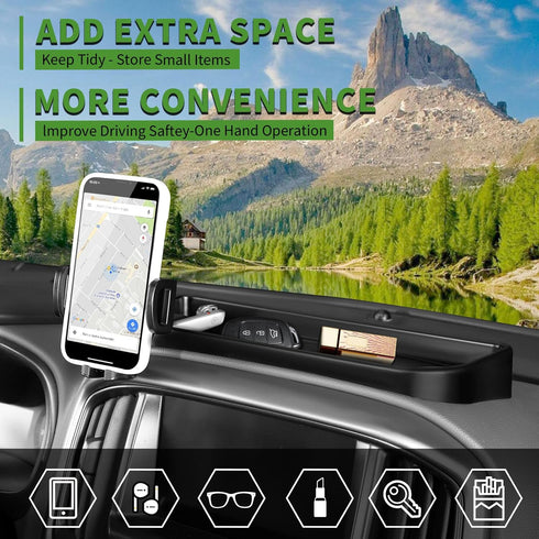 Multi-Mount Metal Dash Phone Holder for 2014-2022 Chevy Colorado/GMC Canyon, Phone Mount Storage Tray