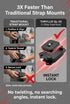 Thryllix QL-02 4-Direction Plate/QL-02 38mm, 44 lbs 20 Camera Strap Quick Release Kit, Slide-in Plate & Base