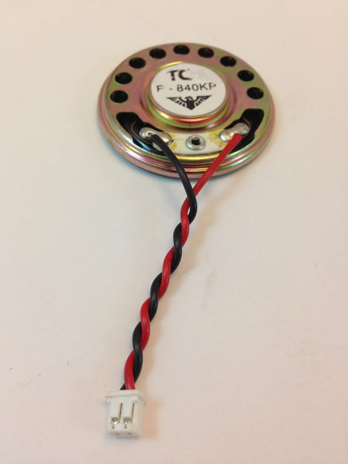 TCC Materials 40mm 0.25 8 TCC Speaker Ultra Slim Round W/Leads & Plug WATT @ OHMS