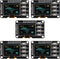 AITRIP 5PCS 0.96 Inch OLED Display Screen 12864 Screen Module with Matrix 4