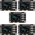 AITRIP 5PCS 0.96 Inch OLED Display Screen 12864 Screen Module with Matrix 4
