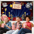 Movie Theme Party Decorations - Large Fabric Backdrop for Movie Night Birthday Party Event, 72.8 x 43.3 Inch