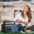 Gelielim Cassette Tape Player Bluetooth Boombox, AM/FM/SW Radio Stereo, Tape Player/Recorder with Big Speaker, Earphone