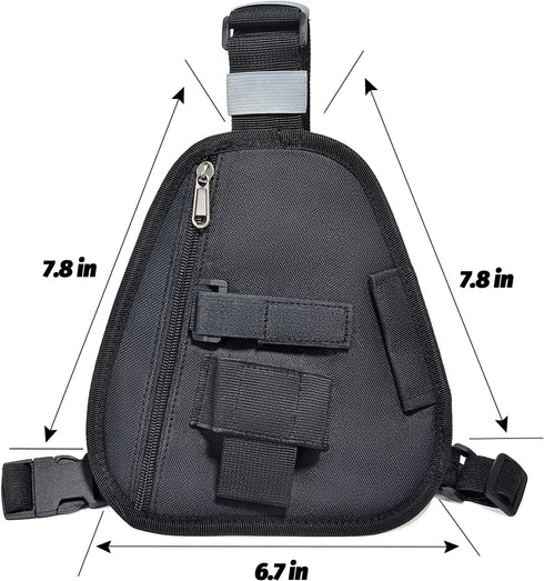 TWAYRDIO Radio Chest Harness Chest Pack Shoulder Radio Holster with an Adjustable Single Radio Pouch for Baofeng Retevis Yaesu Handheld Two-Way Radios and Walkie Talkies