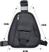 TWAYRDIO Radio Chest Harness Chest Pack Shoulder Radio Holster with an Adjustable Single Radio Pouch for Baofeng Retevis Yaesu Handheld Two-Way Radios and Walkie Talkies
