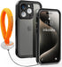 inkolelo iPhone 15 Pro Waterproof Case, Built-in Screen Full-Body Protector with Floating Strap, IP68 Waterproof Case -