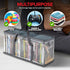 Stock Your Home DVD Storage Bags Set of 2, Media Organizer for DVDs, CDs, Blu Ray Discs, Clear Plastic Holders