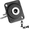 QIANRENON DC 5.5mm x 2.5mm Panel Mount Jack Adapter - 2-Pin High Current Solder Wire Connector