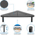 Corner Monitor Stand | Adjustable Height Corner Desk Shelf | Triangle Screen Riser, Ergonomic Space Saving Design