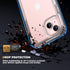 Diaclara Rugged Case for iPhone 13 - Full Body with Built-in Touch Sensitive Anti-Scratch Screen Protector, Crystal