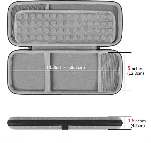 GEEKRIA Keyboard Carrying Case, Hard Shell Protective Travel Bag Compatible with Magic Keyboard, Magic Keyboard and