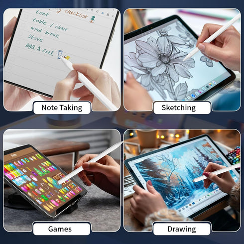 HFENGZN 2-in-1 Stylus, Stylus Pen for iPad, Stylus Pen for Touchscreen Suitable for iPad/iPhone/Samsung/Android