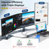 ANYOYO 8-in-1 3 4K +PD100W+Audio USB C Docking Station Dual HDMI Monitor Adapter USB C HUB Monitors Adapter with HDMI