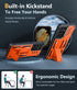 FNTCASE Samsung Galaxy S21-Ultra Case, Military Grade Rugged Cell Phone Cover with Kickstand, Shockproof TPU