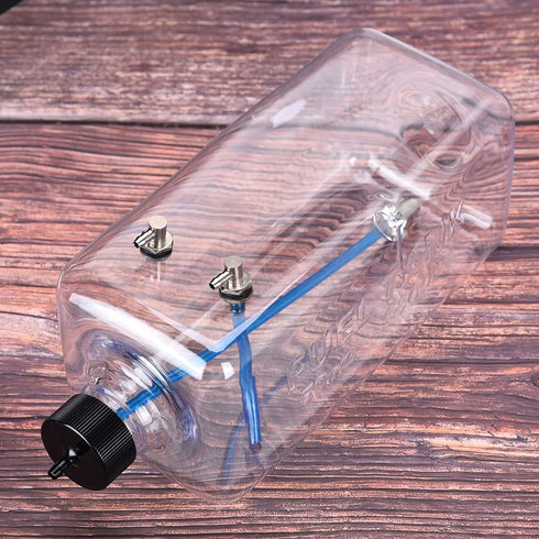 1500ml 150-200cc RC Airplane Fuel Tank,Transparent High Strength Sealed Capacity CNC Machined Metal Fuel Container