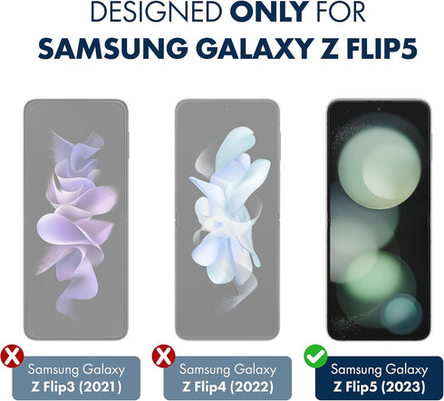 ArmorSuit 2+2 Pack Paper Feel Texture Screen Protector for Samsung Galaxy Z Flip 5 (2023 Release) Case Friendly MilitaryShield Matte Film - Made in USA