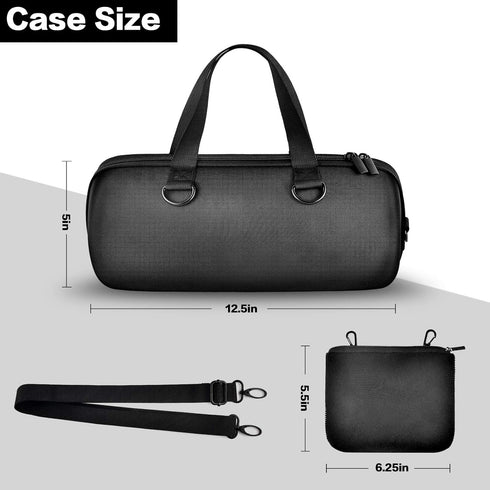Hard Case for JBL Xtreme 3/Extreme 2 Portable Waterproof Bluetooth Speaker, Travel Storage Holder with Zipper Pocket