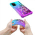 Gradient Quicksand Glitter Phone Case for Samsung Galaxy A03S, Durable Girls Cute Case with HD Screen Protector,