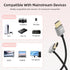90 4K Cable,18Gbps hdtv2.0 4K@60Hz,Compatible Cameras,Camcorders,Monitors(3FT/0.9M) RIIEYOCA Degree Short HDTV to HDTV