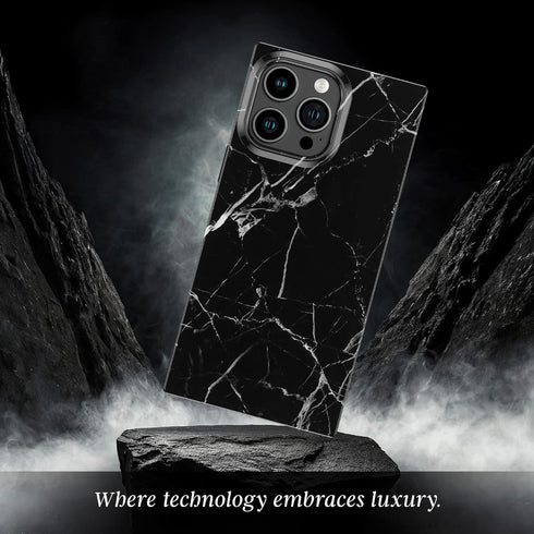 Cocomii Rectangle Case Compatible with iPhone 11 Pro Max, Natural Marble Pattern, Glossy Protective Phone Case