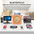 Gueray Portable CD Player with Bluetooth, Desktop CD Music Players for Home Built-in Double HiFi Sound Speakers FM