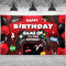 Sumind Video Game Happy Birthday Backdrop Banner for Boys Birthday Party Decorations, 70.8 x 43.3 Inch