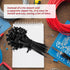 Umbrella Wing Nylon Push Mount Zip Ties, 50Pcs Heavy Duty Black Wire Zips Tie Mounts for Engine Bay