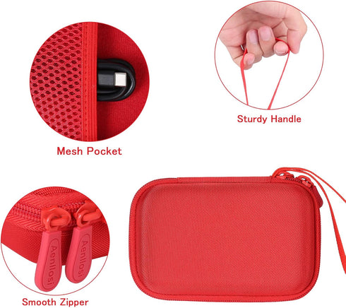 Aenllosi Hard Carrying Case - Replacement for UCOMX Nano 3 in 1 Foldable Wireless Charging Station (Red, Case Only)