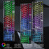 CHONCHOW 2.4G Wireless Keyboard and Mouse Combo - Rechargeable USB Rainbow LED Backlit Wireless Gaming