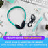 Redskypower 10 Pack 3.5mm 4ft Bulk Wired Headphones, On Ear with Jack, Tangle Free Cable, Comfortable Fit, Affordable