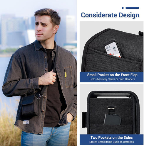 JJC Travel Carrying Camera Case Pouch for Sony A6700, Fuji X100VI, Ricoh GR3x, and More
