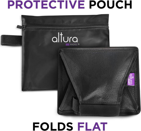 Altura Photo Flash Diffuser Light Softbox 6x5 - Universal, Collapsible with Storage Pouch for Speedlight