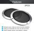Fielect 2Pcs 5" Speaker Cover with Silver Metal Trim, Decorative Circle Woofer Guard, 8 Screws Included
