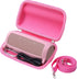 Khanka Hard Travel Case for JBL Flip 6 Waterproof Portable Bluetooth Speaker, Pink