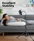 Weilisi 82" Tall Heavy Duty Phone Stand, Tripod with 15" Adjustable Gooseneck for Recording, Live Streaming, Cooking