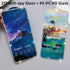 ?2 PACK? Diamond Luminous Edge Tempered Glass Film for iPhone 15Pro Screen Protector, 1 Clear HD + 1 Anti Spy, Case