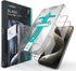 Deppa [2 Pack Anti-Fingerprint Screen Protector for iPhone 15 Pro (6.1') Tempered Glass Edge to Edge Full Coverage
