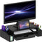 Simple Houseware Desk Monitor Stand Riser with Adjustable Organizer Tray - Black