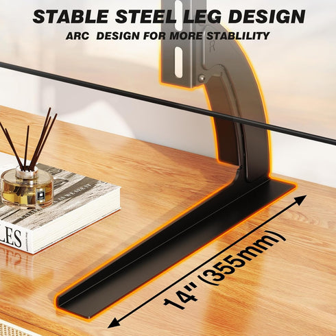 5Rcom 22 65 inch 88lbs, 800 500mm TV Stand Mount, Universal TV Stand Tabletop for to Plasma LCD LED Flat Screen TVs