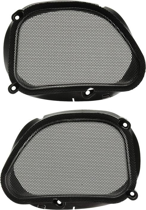 Hogtunes 57 MESH Front Speaker Grills (2 Pack), Fits 1998-2013 Harley-Davidson Road Glide Models