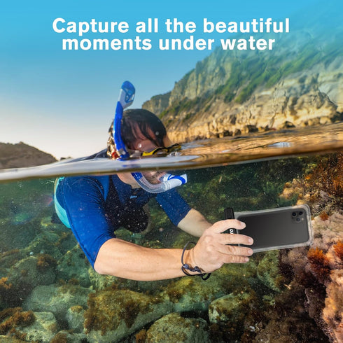 JOTO IPX8 Waterproof Phone Pouch Case, Underwater Dry Bag for iPhone 15 14 13 12 11 Pro Max, Galaxy S24 S23 S22 Ultra