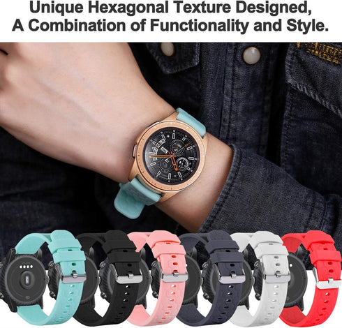 Chofit Silicone Bands for Garmin Vivoactive 6/5, Forerunner 55/165/165 Music, Adjustable Replacement Strap Wristbands