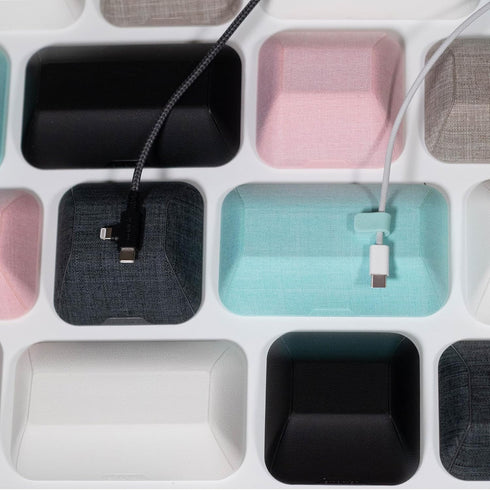 Smartish 6+ Magnetic Cord Holder - Bigger Cable Wrangler Organizer with Magnet Clips for Charger Management on Desktop