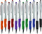 SyPen 2-1 Twist Action Stylish Silver Barrel Capacitive Stylus with comfort grip Ball point Blue Ink Pen for Touchscreen Devices, Iphone, Ipad, Android Tablets (12-Pack)