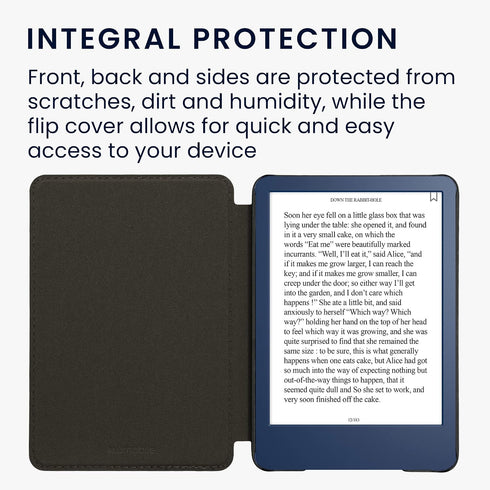 kwmobile (2022/2024) Cover Compatible with Amazon Kindle Cover - eReader Case - Dandelion Love Grey