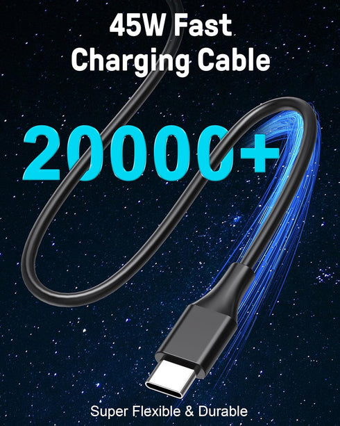 USB C Chromebook Charger 45W, Compatible with HP, Dell, Lenovo, Acer, Asus, Samsung, Google Type C Laptop, Chromebook