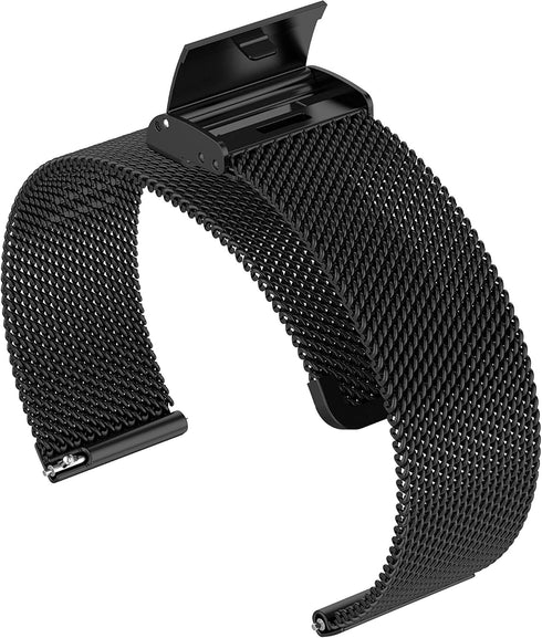 Chofit Metal Mesh Stainless Steel Loop Compatible with OTOSAGOW Watch Band LW77, Adjustable Replacement Strap