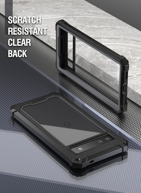 Poetic Guardian Case for Pixel 6A 5G, 6FT Drop Tested, Built-in Screen Protector, Full Body Hybrid Shockproof